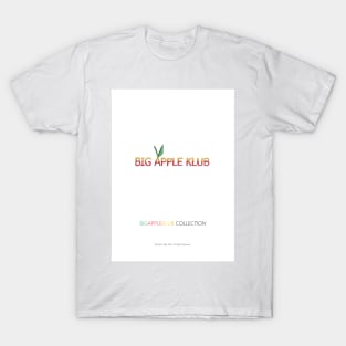 BIG APPLE KLUB Script Motif T-Shirt